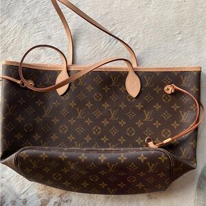 Louis Vuitton Classic Monogram Tote in Brown and Tan neverfull new
